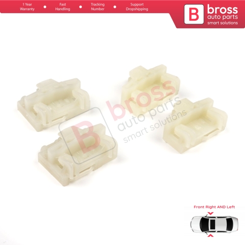 4 Pieces Window Regulator Repair Guide Clips Front Doors for Audi A4 B5 VW Polo 6N Passat B5 3B Skoda Superb MK1 8D0837462