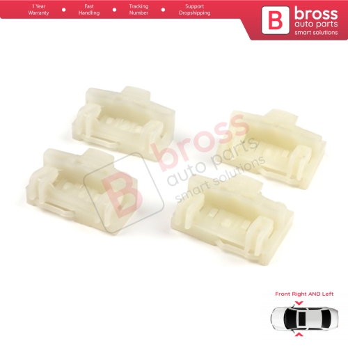 4 Pieces Window Regulator Repair Guide Clips Front Doors for Audi A4 B5 VW Polo 6N Passat B5 3B Skoda Superb MK1 8D0837462