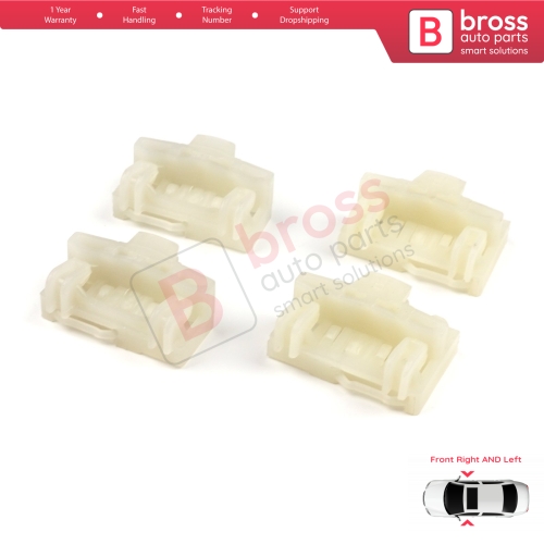 4 Pieces Window Regulator Clips Front Left Right Doors for Audi VW Seat Pontiac Oldsmobile