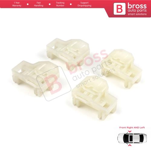4 Pieces Window Regulator Repair Guide Clips Front Doors for Audi A4 B5 VW Polo 6N Passat B5 3B Skoda Superb MK1 8D0837462