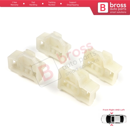 4 Pieces Window Regulator Repair Guide Clips Front Doors for Audi A4 B5 VW Polo 6N Passat B5 3B Skoda Superb MK1 8D0837462