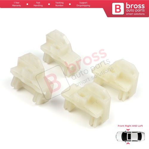 4 Pieces Window Regulator Repair Guide Clips Front Doors for Audi A4 B5 VW Polo 6N Passat B5 3B Skoda Superb MK1 8D0837462