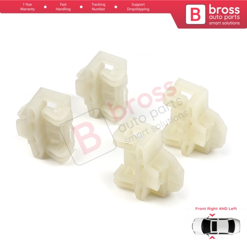 4 Pieces Window Regulator Repair Guide Clips Front Doors for Audi A4 B5 VW Polo 6N Passat B5 3B Skoda Superb MK1 8D0837462
