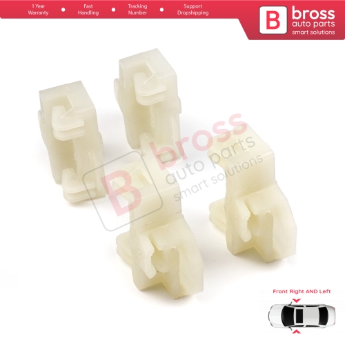 4 Pieces Window Regulator Repair Guide Clips Front Doors for Audi A4 B5 VW Polo 6N Passat B5 3B Skoda Superb MK1 8D0837462