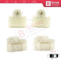 4 Pieces Window Regulator Guide Slider Sash Clips Front Left for Pontiac Grand Am Sunfire 1995-2005 Oldsmobile Alero Cutlass MK6 Chevrolet Cavalier Malibu GM1350126
