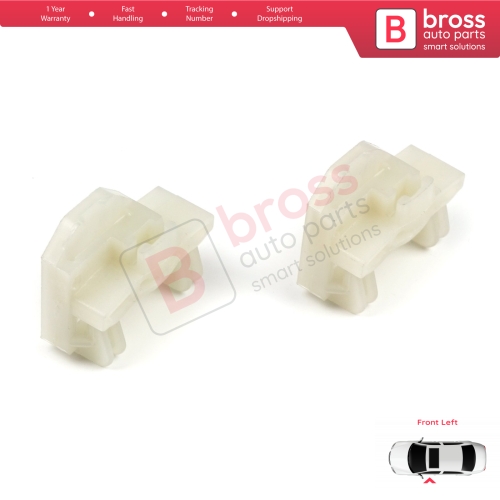 Window Regulator Repair Guide Clips Front Left for Audi A4 B5 VW Polo 6N Passat B5 3B Skoda Superb MK1 8D0837461