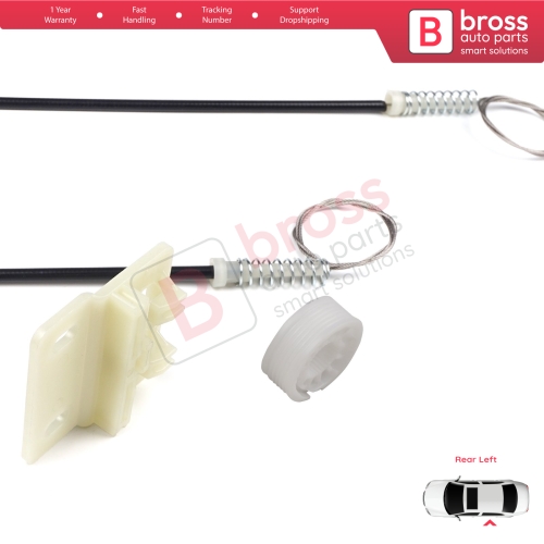 Power Window Regulator Repair Set Rear Left Door for Land Rover Freelander MK1 L314 LN 1997-2006 3/5 Door CVH101210