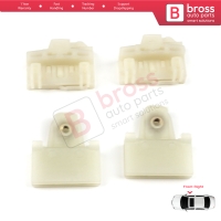 4 Pieces Window Regulator Guide Slider Sash Clips Front Right for Pontiac Grand Am Sunfire 1995-2005 Oldsmobile Alero Cutlass MK6 Chevrolet Cavalier Malibu GM1351126