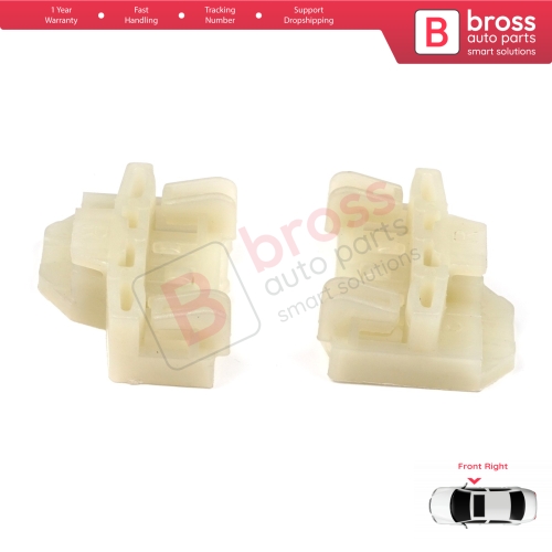 Window Regulator Repair Guide Clips Front Right for Audi A4 B5 VW Polo 6N Passat B5 3B Skoda Superb MK1 8D0837462