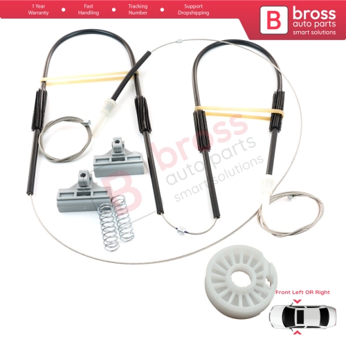 Power Window Regulator Repair Set Front Left or Right Door for Ford Mondeo MK3 B4Y BWY B5Y 2000-2007 4/5 Door 1S71F23201AB 1S71F23200AB