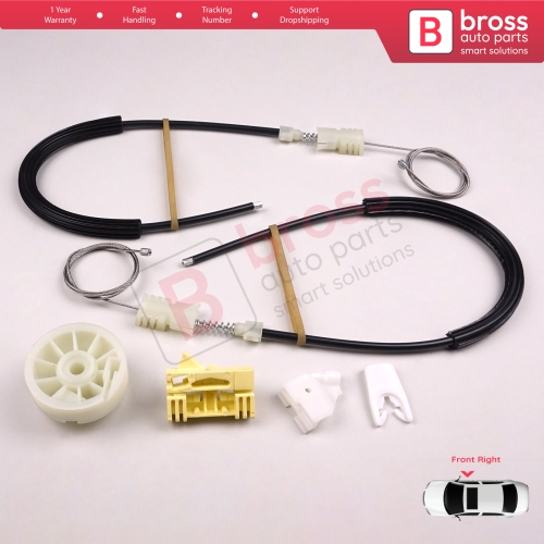 Window Regulator Repair Kit Front Right Door for Renault Scenic MK1 JA JA0/1 1996-2003 7700838591