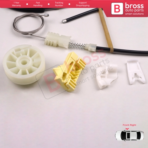 Window Regulator Repair Kit Front Right Door for Renault Scenic MK1 JA JA0/1 1996-2003 7700838591