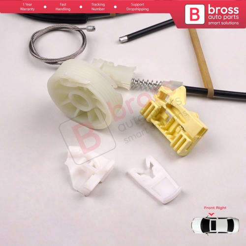 Window Regulator Repair Kit Front Right Door for Renault Scenic MK1 JA JA0/1 1996-2003 7700838591