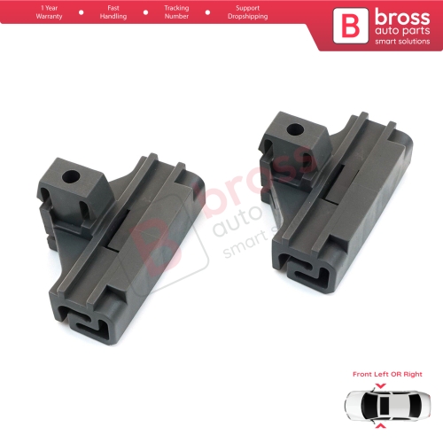 2 Pieces Window Regulator Clip Front Right OR Left Grey for VW Lupo Polo Seat Arosa Ibiza Cordoba