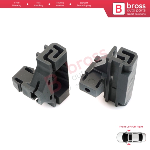 2 Pieces Window Regulator Clip Front Right OR Left Grey for VW Lupo Polo Seat Arosa Ibiza Cordoba