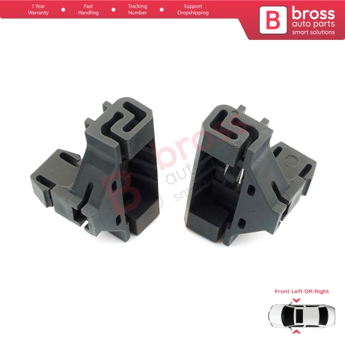 2 Pieces Window Regulator Clip Front Right OR Left Grey for VW Lupo Polo Seat Arosa Ibiza Cordoba