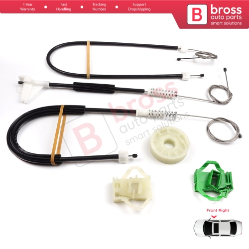 Window Regulator Repair Kit Front Right Door for Seat Cordoba MK1 6K1 6K2 Vario 6K5 4/5 Door Inca 6K9 6K4837402P