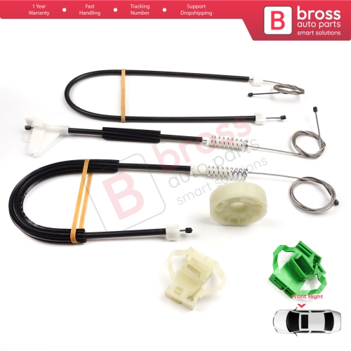 Window Regulator Repair Kit Front Right Door for Seat Cordoba MK1 6K1 6K2 Vario 6K5 4/5 Door Inca 6K9 6K4837402P