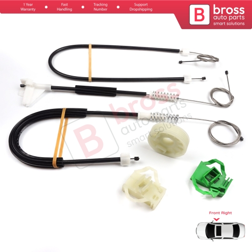 Window Regulator Repair Kit Front Right Door for Seat Cordoba MK1 6K1 6K2 Vario 6K5 4/5 Door Inca 6K9 6K4837402P