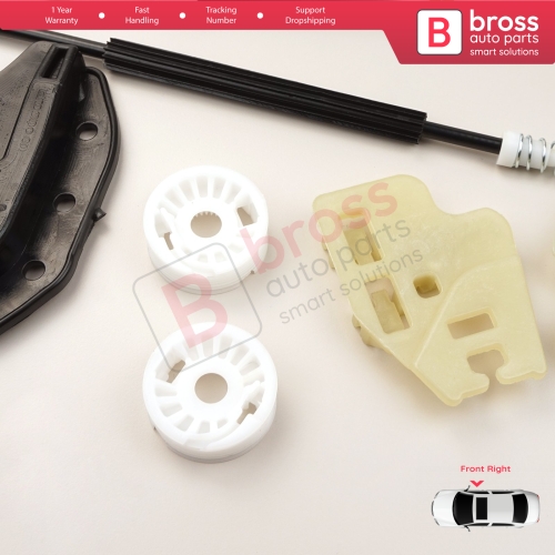 Window Regulator Repair Kit Front Right Door for BMW 3 Series E46 2001-2005 4/5 Door Facelift 51330018130