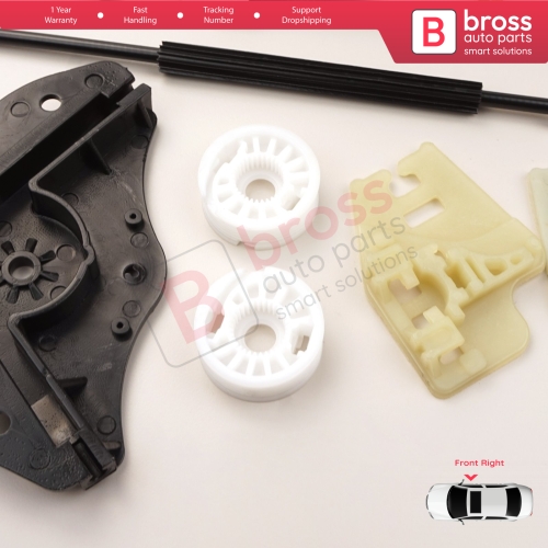 Window Regulator Repair Kit Front Right Door for BMW 3 Series E46 2001-2005 4/5 Door Facelift 51330018130
