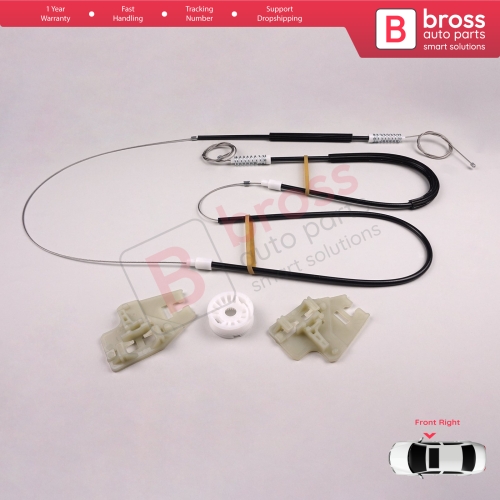 Window Regulator Repair Kit Front Right Door for BMW 3 Series E46 2001-2005 4/5 Door Facelift 51337020660