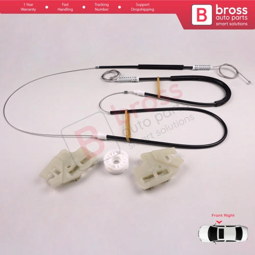 Window Regulator Repair Kit Front Right Door for BMW 3 Series E46 2001-2005 4/5 Door Facelift 51337020660