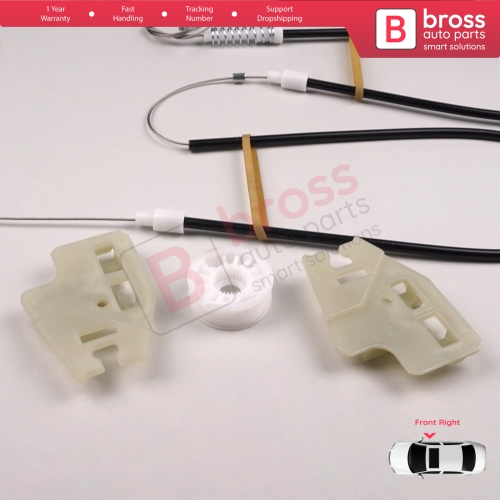 Window Regulator Repair Kit Front Right Door for BMW 3 Series E46 2001-2005 4/5 Door Facelift 51337020660