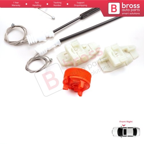 Window Regulator Repair Kit Front Right for Citroen Xsara N2 N0 1997-2010 Estate SW Coupe 9222H1