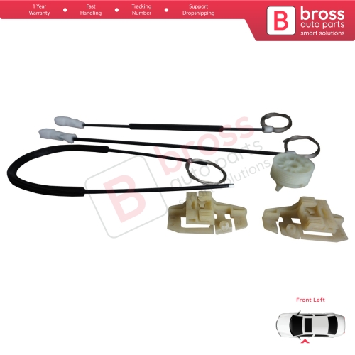 Window Regulator Repair Kit Front Left for Citroen Xsara N2 N0 1997-2010 Estate SW Coupe 9221H4