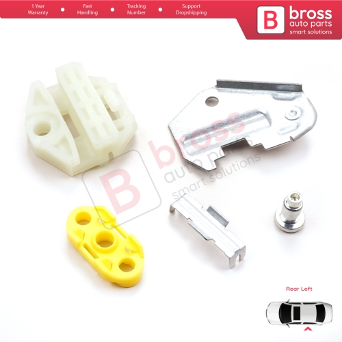 Window Regulator Clips Metal Connection Sheet Rear Left for Vauxhall Opel Vectra B Mercedes W210 S210 Saab 9-3 900
