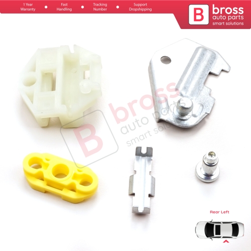 Window Regulator Clips Metal Connection Sheet Rear Left for Vauxhall Opel Vectra B Mercedes W210 S210 Saab 9-3 900
