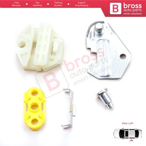 Window Regulator Clips and Metal Connection Sheet Left Doors for Vauxhall Opel Vectra Saab 9 3