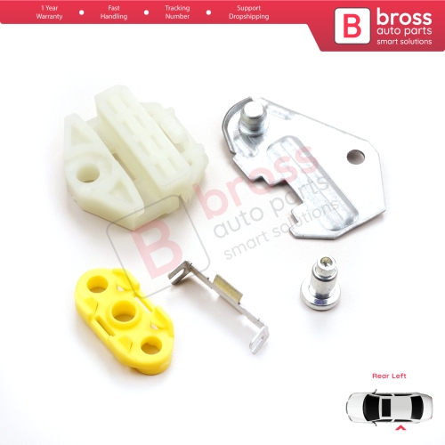 Window Regulator Clips Metal Connection Sheet Rear Left for Vauxhall Opel Vectra B Mercedes W210 S210 Saab 9-3 900