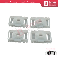 4 Pieces Scissors Style Window Regulator Sliding Pivot Guide Clips Set for Renault Fluence Megane MK3 Scenic Grand MK3