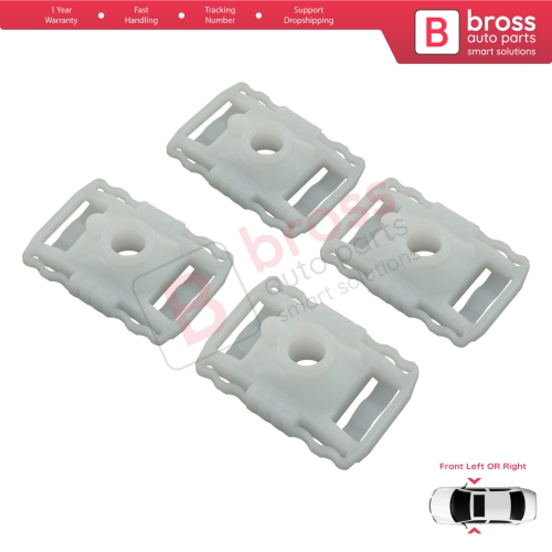 4 Pieces Scissors Style Window Regulator Sliding Pivot Guide Clips Set for Renault Fluence Megane MK3 Scenic Grand MK3