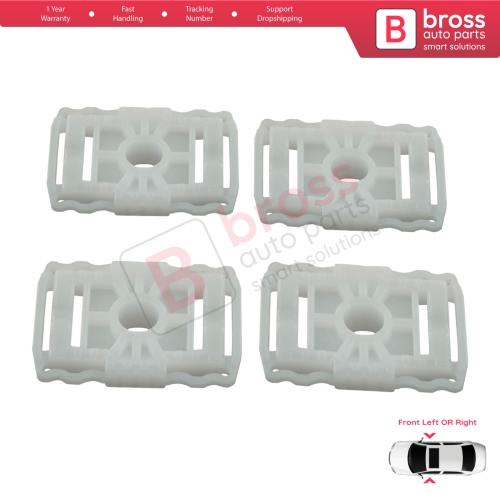 4 Pieces Scissors Style Window Regulator Sliding Pivot Guide Clips Set for Renault Fluence Megane MK3 Scenic Grand MK3