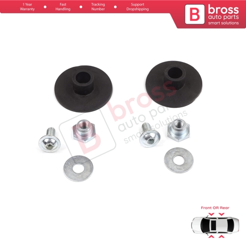 2 Sets Window Regulator Glass Rail Mount Bracket for Mercedes C Class W203 S203 CL203 CLC 2037200114
