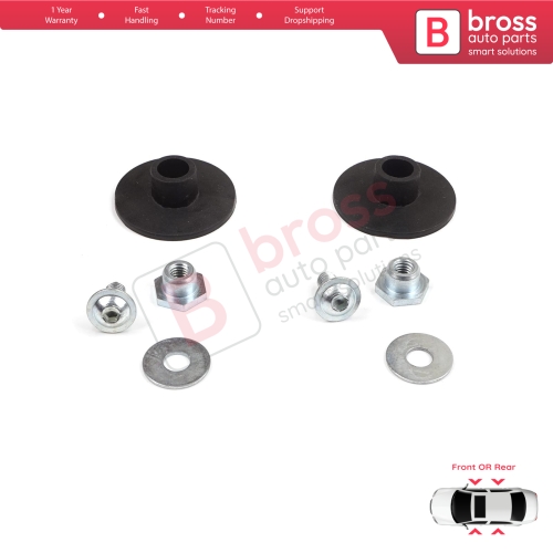 2 Sets Window Regulator Glass Rail Mount Bracket for Mercedes C Class W203 S203 CL203 CLC 2037200114