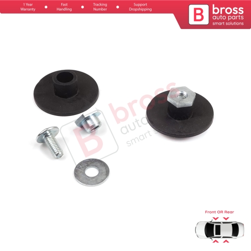 2 Sets Window Regulator Glass Rail Mount Bracket for Mercedes C Class W203 S203 CL203 CLC 2037200114