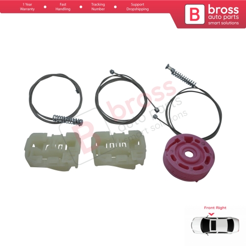 Window Regulator Repair Kit Front Right for Hyundai I30 MK1 FD 2007-2012 5-Door 824812L001