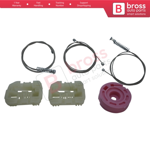 Window Regulator Repair Kit Front Left for Hyundai I30 MK1 FD 2007-2012 5-Door 824712L001