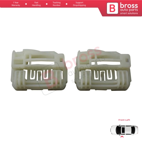 Window Regulator Repair Clips Front Left for Hyundai I30 MK1 FD 2007-2012 5-Door 824712L001