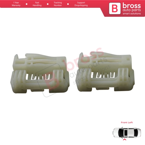 Window Regulator Repair Clips Front Left for Hyundai I30 MK1 FD 2007-2012 5-Door 824712L001