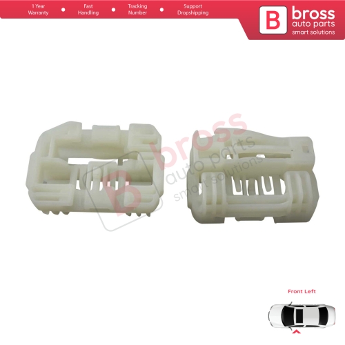 Window Regulator Repair Clips Front Left for Hyundai I30 MK1 FD 2007-2012 5-Door 824712L001