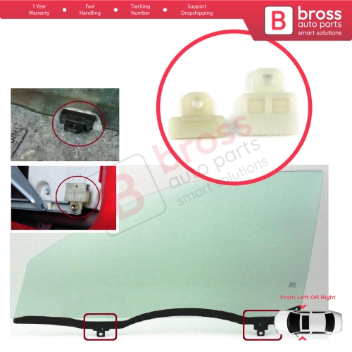 Door Window Glass Holder Connector Sash Clips For Toyota Corolla Prius Cruiser Hilux Matrix Pontiac Vibe Lexus RX