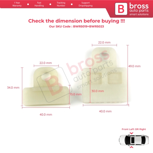 Door Window Glass Holder Connector Sash Clips For Toyota Corolla Prius Cruiser Hilux Matrix Pontiac Vibe Lexus RX
