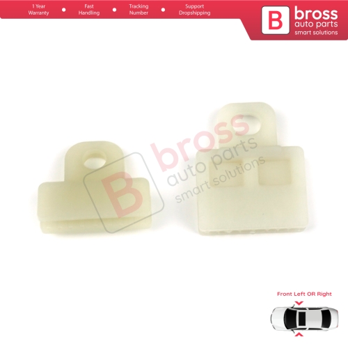 2 Types Power and Manual Window Regulator Glass Channel Slider Sash Connector Clips for Toyota