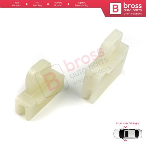 2 Types Power and Manual Window Regulator Glass Channel Slider Sash Connector Clips for Toyota