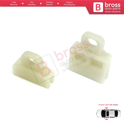 2 Types Power and Manual Window Regulator Glass Channel Slider Sash Connector Clips for Toyota